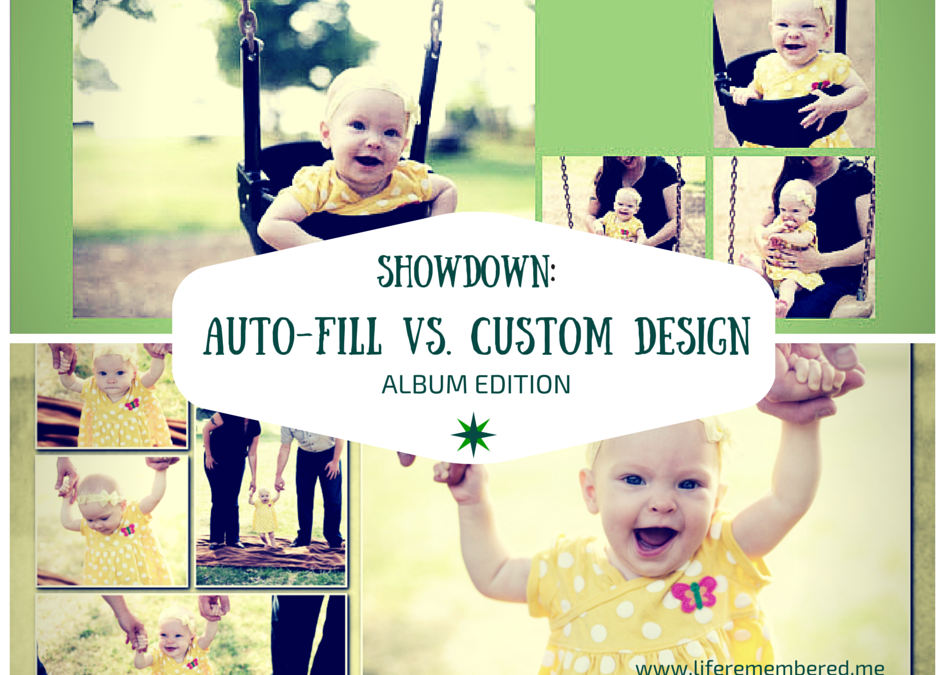 Showdown: Auto-Fill Wizards vs. Custom Design, Album Edition